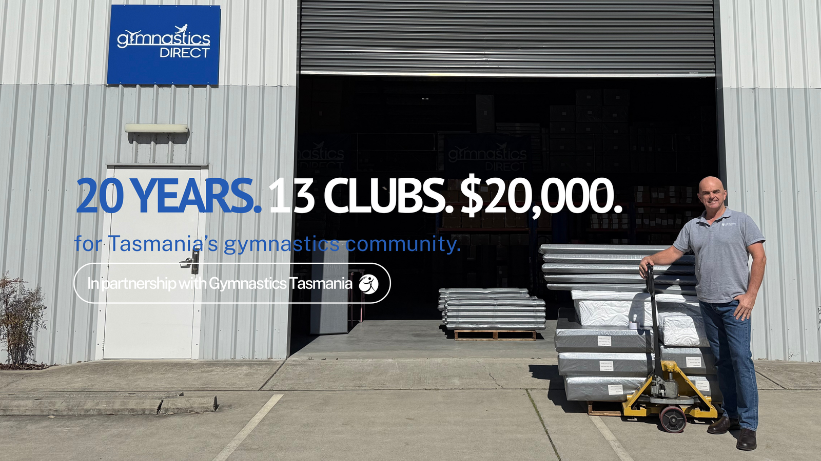 Celebrating 20 Years by Giving Back to Tasmania’s Gymnastics Community