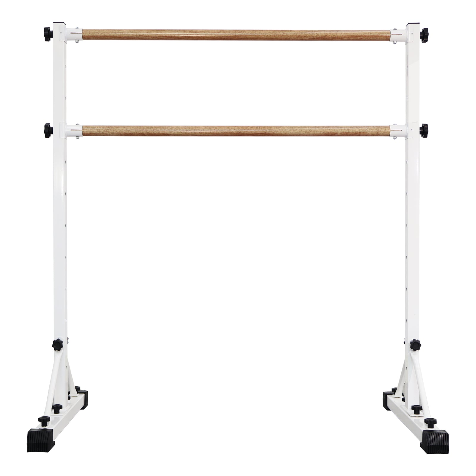 Portable Ballet Barre with Dual Height Crossbars