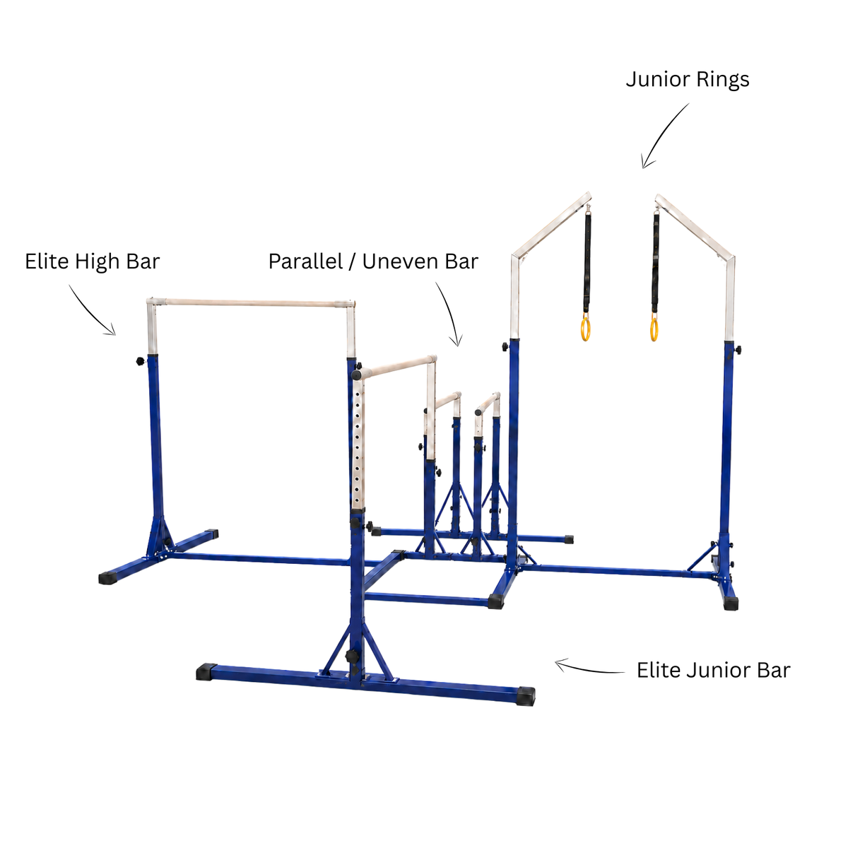 4-in-1 Multi-Station Gymnastics Training Unit