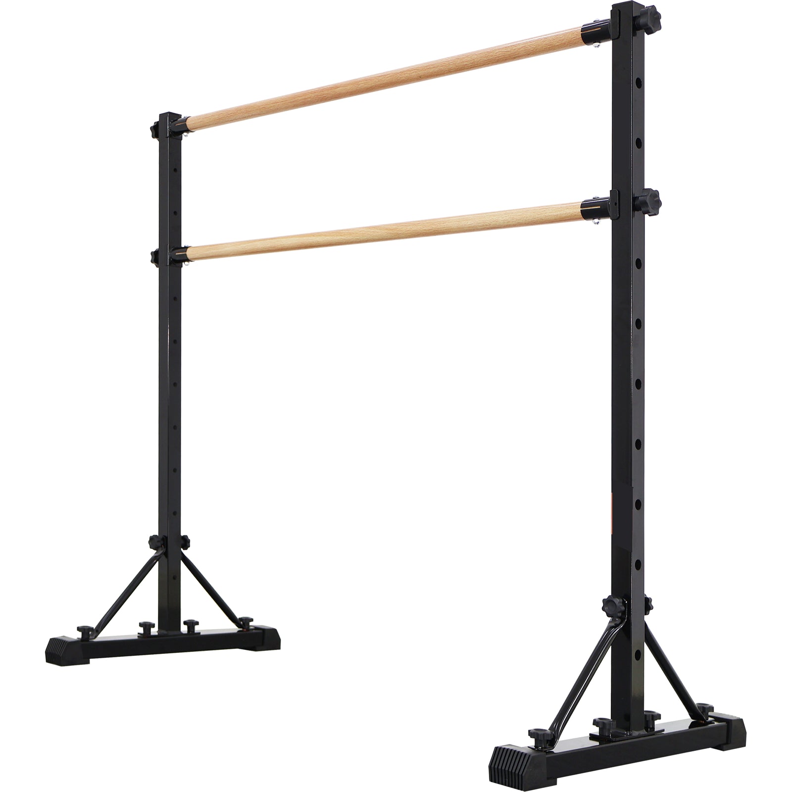 Portable Ballet Barre with Dual Height Crossbars