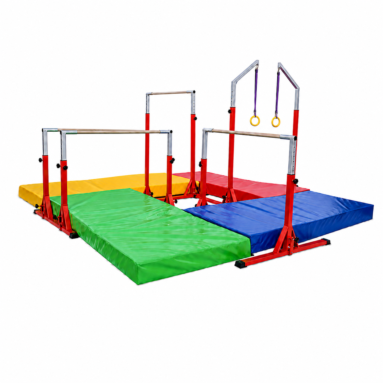 4-in-1 Multi-Station Gymnastics Training Unit