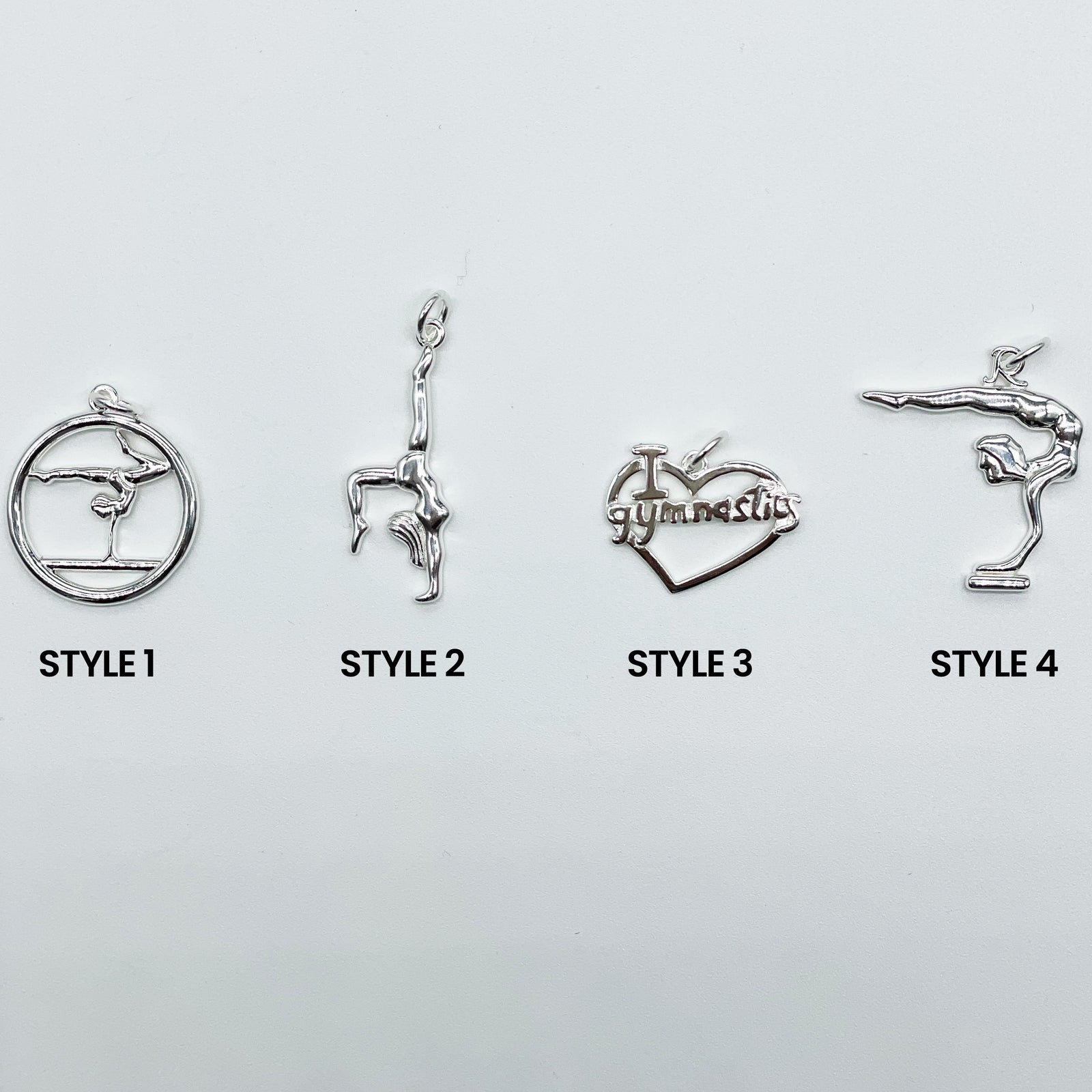 Silver Gymnastics Pendant