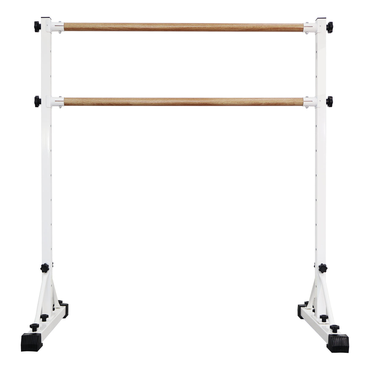 Portable Ballet Barre with Dual Height Crossbars