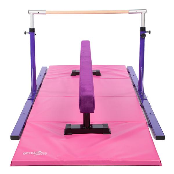 Elite Aluminium 3m (Adjustable Feet) Beam, Elite Junior Bar, and 2.5m Mat (Bundle)