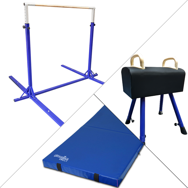 Elite High Bar, 10cm Mat and Buck Combo