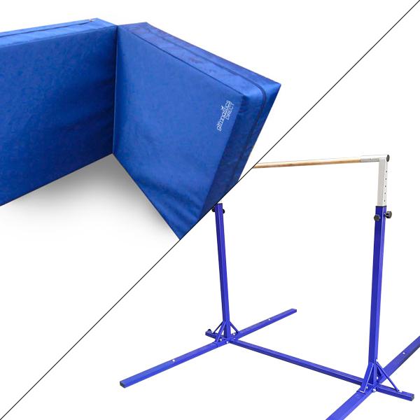 Elite High Bar And 20cm Folding Crash Mat