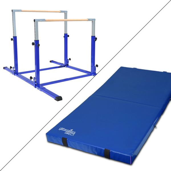 Junior Uneven/Parallel Bar and 10cm Mat Combo