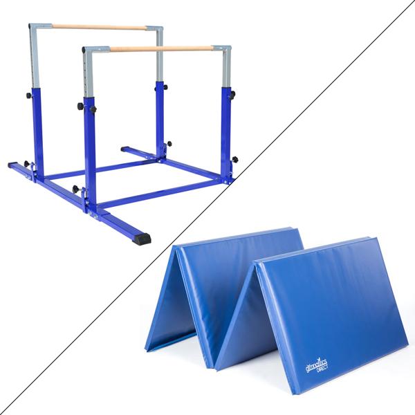 Junior Uneven/Parallel Bar and 3m Mat Combo